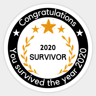 2020 survivor badge Sticker